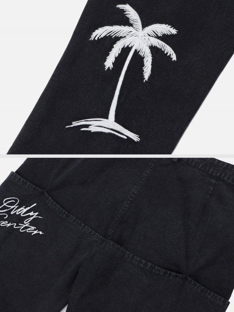 Noir  Jean Aelfric Eden Embroidery Coconut Palm - KRT-0808962